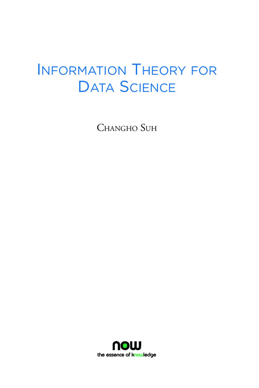 Information Theory for Data Science